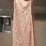 Reiss 💕💕 Mena One-Shoulder Crochet Lace Dress ~ Nude US 6 NWT Photo 5