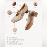 Vivaia Melody Square Toe Pro Mary Jane Heels Brown Size 10.5 Photo 1