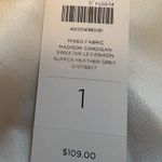 Chico's  Cardigan Size 1 Black White Madison Long Sleeve Mixed Fabric Lace NWT Photo 7