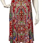 Ralph Lauren Lauren  Medium Paisley Swing Dress Ruffle Neckline- MISSING BELT Photo 3