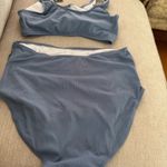 Summer M. Summer Mae Maternity Ribbed Two-Piece Swimsuit Front Knot Crop Top Bikini High Waisted Pregnancy Bathing Suit Photo 5