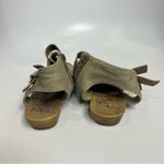 blowfish Malibu balla peep toe sandals canvas women’s size 8.5 casual neutral Photo 3