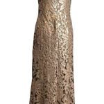 Tadashi Shoji  BHLDN Odette Lace Sequins Maxi Sz 2 Photo 3
