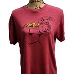 Delta  Pro Weight Novelty Dachshund Hot Dog Graphic Tee‎ Shirt, Medium Photo 0