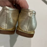 Vince Camuto  Calentha Metallic Gold Loafers Size 6 Leather Photo 4