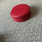 Wolf Designs Red Reptilian Leather Travel Jewlery Case Photo 7