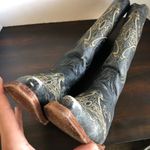 Circle G  By Corral Women's Black Crackle / Bone Embroidery Boots Size 9 Photo 11