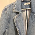 We Wore What Denim Blazer in Denim Blue Oversized size Medium Photo 3