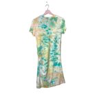 Sen tie dye ruched side short sleeve shirt dress small NWOT Photo 1