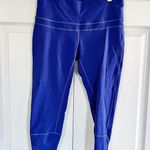 prAna Blue Deco Crop Leggings Photo 2