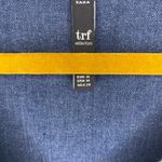 ZARA trafaluc denim/blue blouse with floral embroidery Photo 3