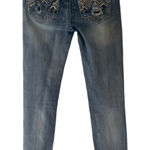 Miss Me  Women's‎ Size 25 Style M3103FA Western Embroidered Skinny Jeans Photo 0