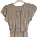 Baltic Born  Athena Pleated Maxi Dress Metallic Gold Long Gown Size XS Bridesmaid Photo 7