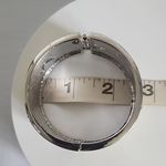 Vintage Silver Yellow Equestrian Horse Clamper / Hinge Bracelet Photo 7