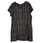 Sharagano Woman 22W Black Gray Plaid Dress A-Line Career Casual Zip Pockets Photo 10