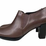 Ecco Shape 55 Plateau Stack Leather Bootie Womens Size EU 40 US 9-9.5 NEW Photo 3