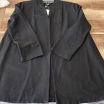Eileen Fisher Womens Open Front Stretch Bracelet Sleeve Blazer Black Size PP NWT Photo 4