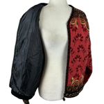 Icelandic Design Full Zip Jacket Wool 3D Knit Textured Floral Vintage Lined L Size L Photo 11