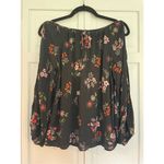 Velvet graham spencer black floral cold shoulder blouse small Black Photo 4