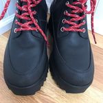 NURTURE Whitney Black Leather Lace Up Combat Boot Ankle Bootie Hiking Size 6 New Photo 4