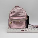 Victoria's Secret Victoria’s Secret Mini Backpack Metallic Pink Faux Leather Zip Backpack New Photo 13