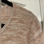 cupio NWT  Size M Draped Pullover Sweater High Low Hem Beige V Neck Flowy Long Photo 3