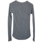 Lululemon Cabin Yogi Long Sleeve Top Knit Sweater Size 4 Heathered Gray Casual Photo 1