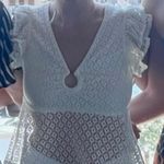 Steve Madden White Lace Summer Top Photo 3