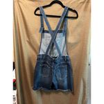 Kancan Womans Distressed Overall Jean Shorts Size Large Blue Photo 1