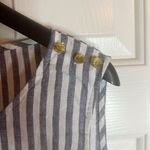 Ellen Tracy  Womens Sleeveless Striped Button Linen Nautical Top Size Medium‎ Photo 2