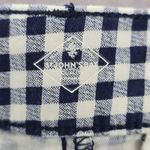 st. john's bay  Blue Plaid Stripe Chino Bermuda Preppy Pants Shorts Cotton 14 Photo 4