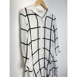 Redwood Court Tunic Dress Womens Long Sleeve Linen Blend Size Small White Photo 2