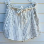 Altar'd State Cream Striped Women Shorts Photo 0