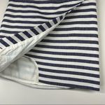 J.Crew skirt 10 blue white stripe nautical faux wrap pencil mini coastal lined Photo 3
