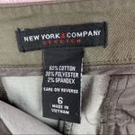 New York & Company Stretch Twill Khaki Pencil Skirt Olive 6 Green Photo 9