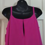 Trina Turk  Hot Pink Conservatory Classic Crepe Drop Flounce Dress Size 4 NWT Photo 4