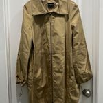 Akris Punto Silk Water Repellent Khaki Trench Coat Sz 8 Photo 1