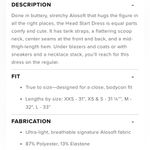 Alo Yoga NWT Alosoft Head start Dress OliveTree Color Size M Photo 3