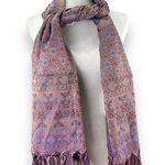 VTG Indian Soft silk Long Wrap or Shawl double sided scarf Multiple Photo 0