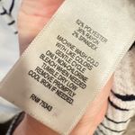 Kaisely  Mock Black & White Striped Waffle Knit Top Size Small Photo 6