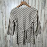 The North Face Vintage Y2K Babydoll Pin Stripe 3/4 Sleeve Top Womens Size Medium Photo 3