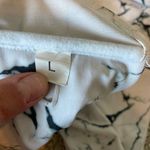 Amazon  White Black Marble Print Bandeau High Waisted Bikini Swim Suit Size Large Photo 5