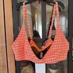 NEW Triangl Bikini Top Maia Gara textured scoop triangle neon adjustable Orange Size L Photo 1
