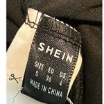 SheIn ICON Swim Skirt Women's Size S Black Sheer Mesh Ruffled Swim Suit Cover Photo 4