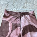 Slate + Willow Slate‎ & Willow Brown Pink Abstract Design Satin Slip Skirt - Size Large Photo 7