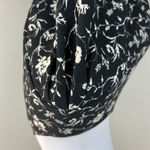 Club Monaco Dress 8 Black White Floral Long Sleeve Kaisle Sheath Above Knee Photo 7