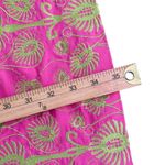 Womens Floral Embroidered Pink Green Shift Dress Size 2 Square Neck Folk Ethnic Photo 13