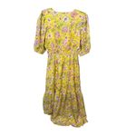 Billabong Yellow Spellbound Floral Maxi Dress M Photo 3