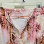 Calvin Klein Pink Snakeskin Print Pencil Skirt Size 4 Photo 2