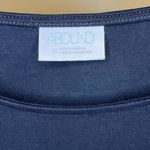 Abound Women’s Black Striped Long Sleeve Bodysuit Size Medium Photo 2